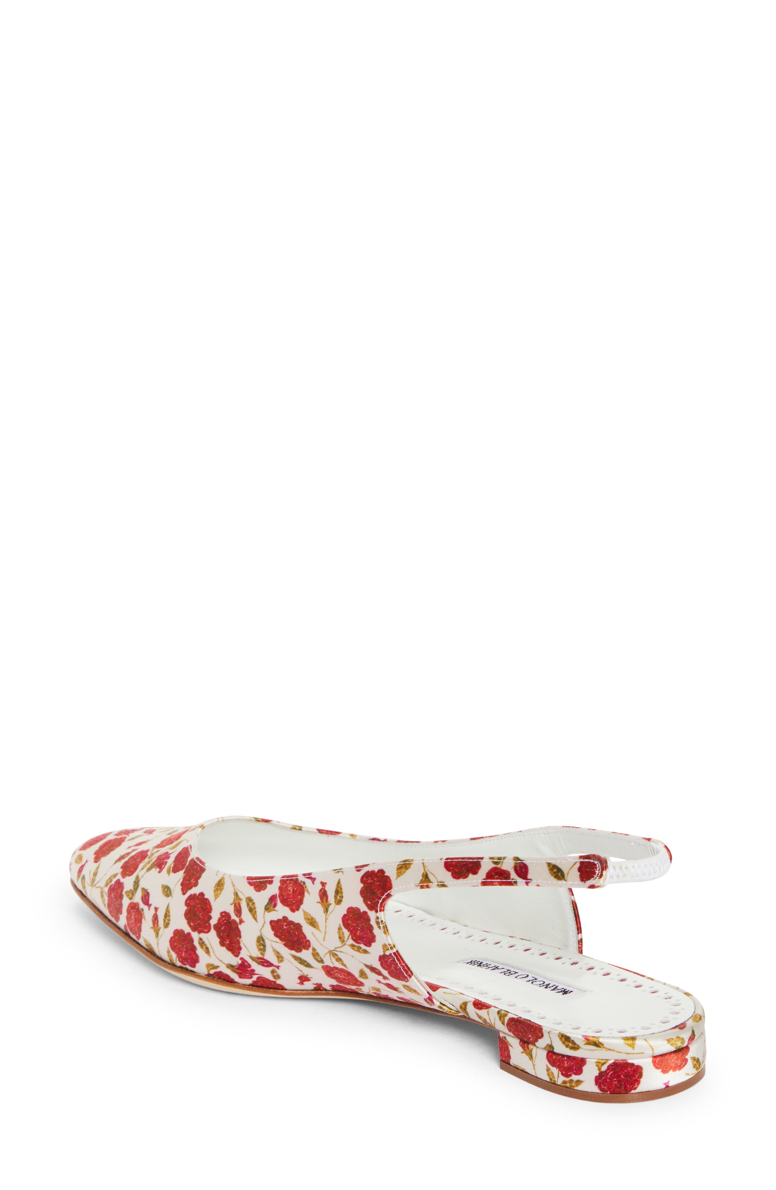 Manolo Blahnik Sawra Slingback Flat, Alternate, color, 