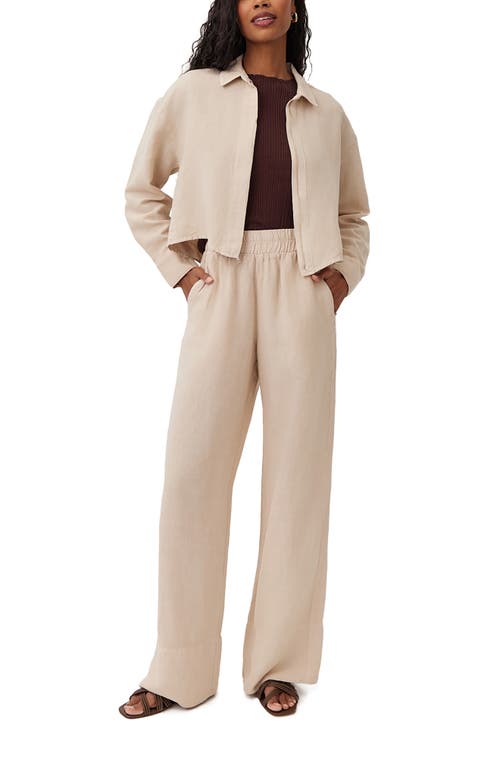 Shop Bella Dahl Wide Leg Linen Blend Pants