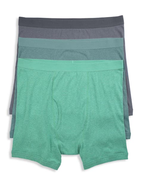 Big & Tall 3-pk Heathered Boxer Briefs