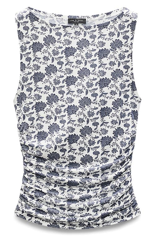 RAG & BONE RAG & BONE LUCA PRINT SHIRRED TANK