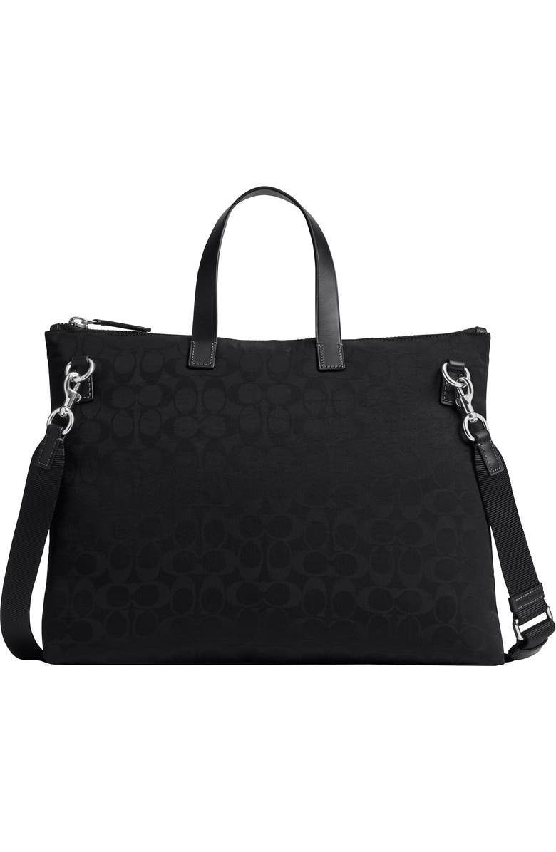 COACH Luka Brief in Signature Nylon, Alternate, color, Black