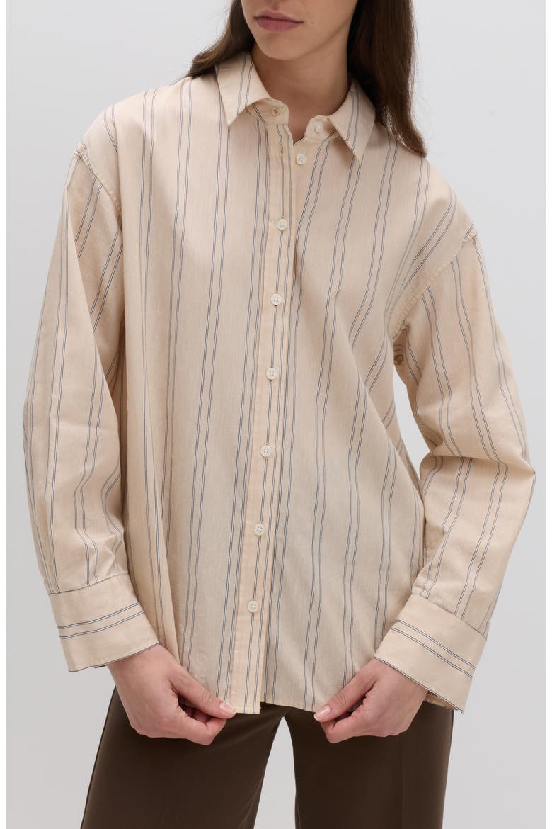 Stripe Shirt, Main, color, BEIGE