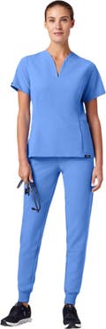 JAANUU Silex Women's 6-Pocket Slim Mid-Rise Scrub Jogger