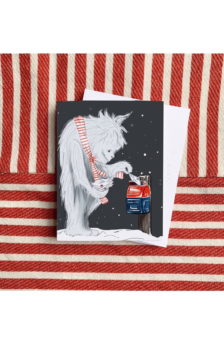 Ramus & Co Holiday Winter Card Pack (3ct) Yeti Sending Letters, Alternate, color, Multi-Pack