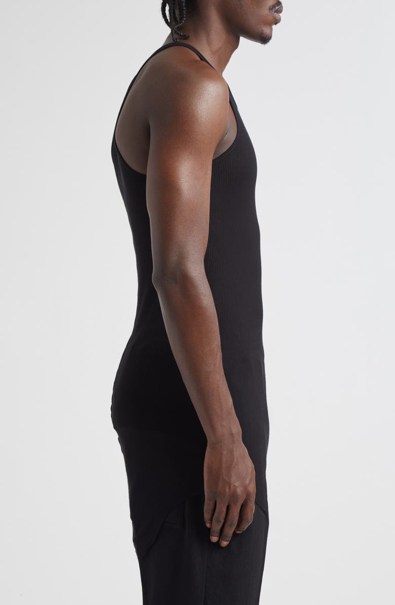 Rick Owens Basic Rib Tank, Alternate, color, Black