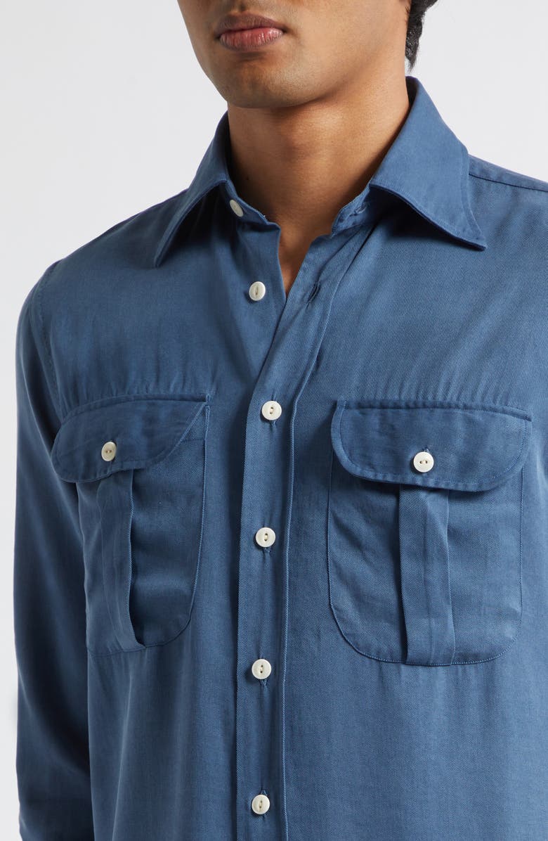 J. Mueser Button-Up Work Shirt, Alternate, color, Blue