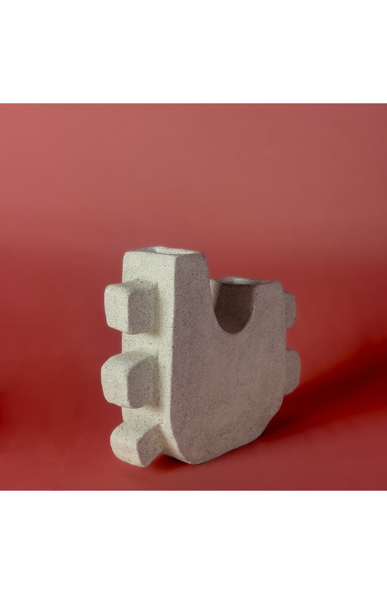 Alma Ome Vase, Alternate, color, White