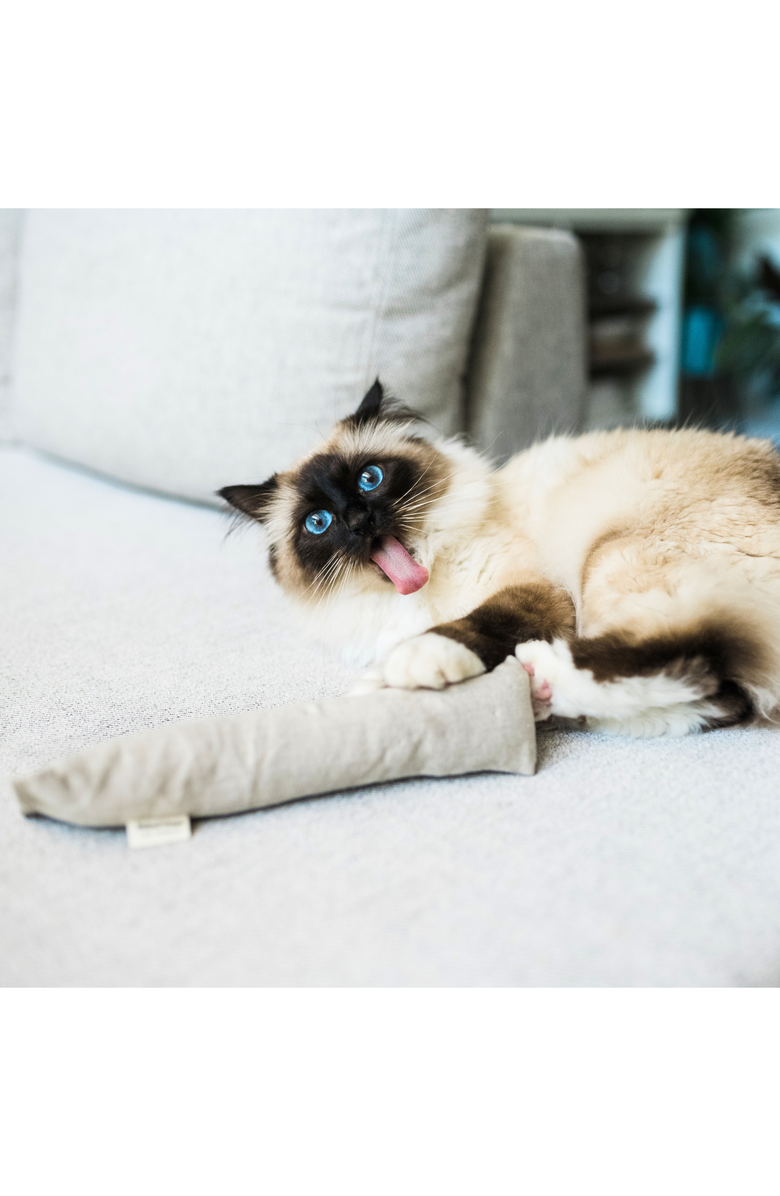 The Kind Pet Cat Kicker Toy for Bunny Kicks with Organic Catnip, Alternate, color, Natural Beige