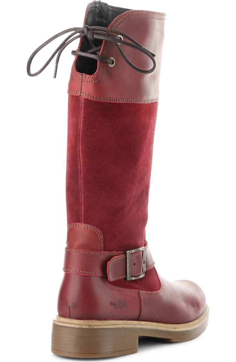 Bos. & Co. Mateo Waterproof Knee High Boot, Alternate, color, Red/Sangria/Red Sadd