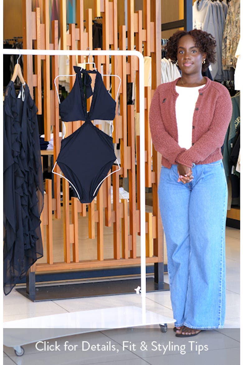 Sonny Ruffle Cutout One-Piece Swimsuit video
