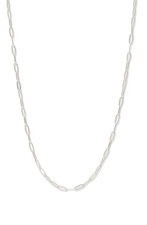 Mini Paper Clip Chain Necklace