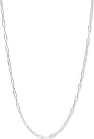 Anzie Mini Paper Clip Chain Necklace