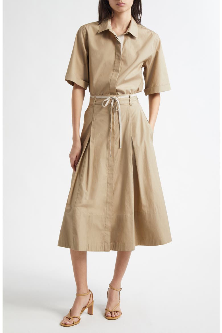 Canvas Tape Button-Up Shirt, Alternate, color, SANDBAR
