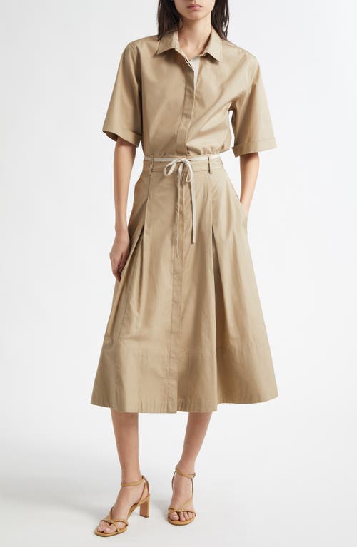 Vince Short-sleeve Button-front Shirt In Sand