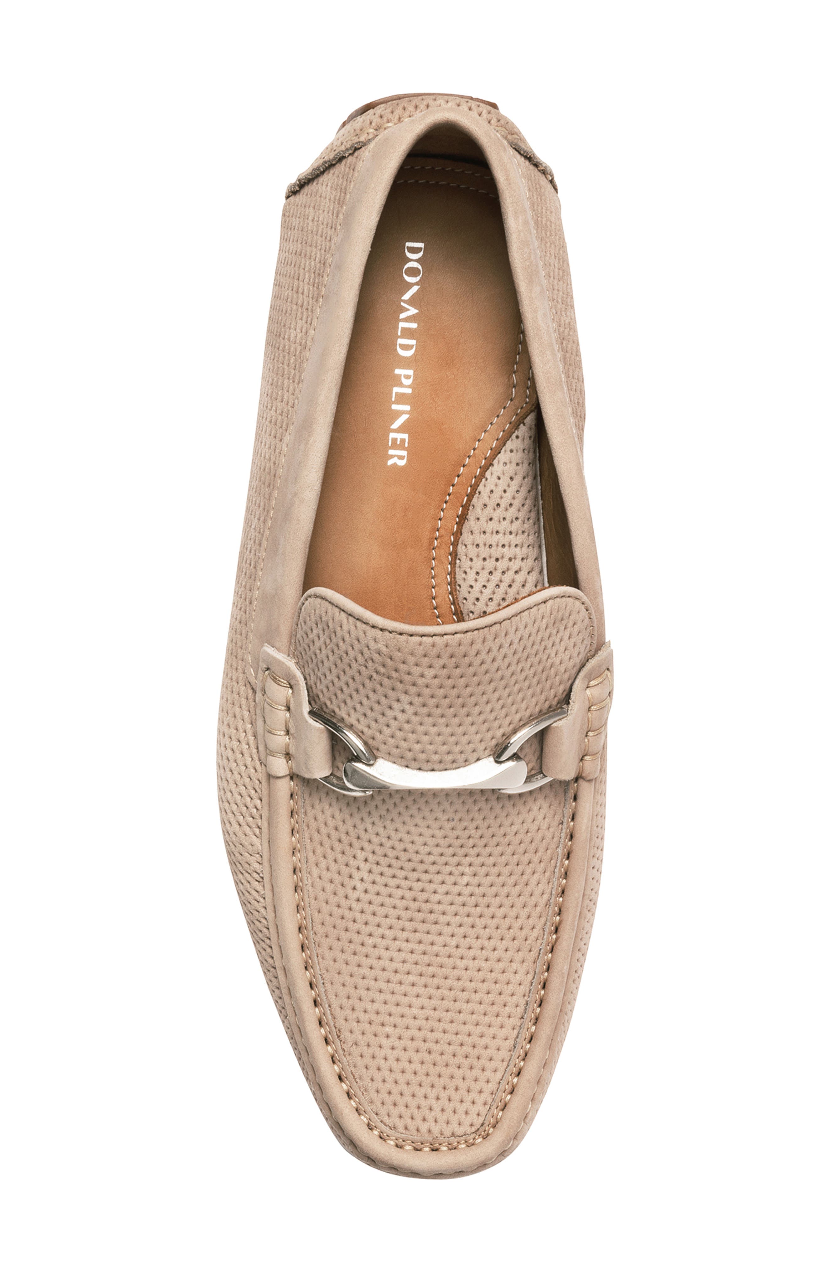 Donald Pliner Textured Horsebit Loafer, Alternate, color, Sand