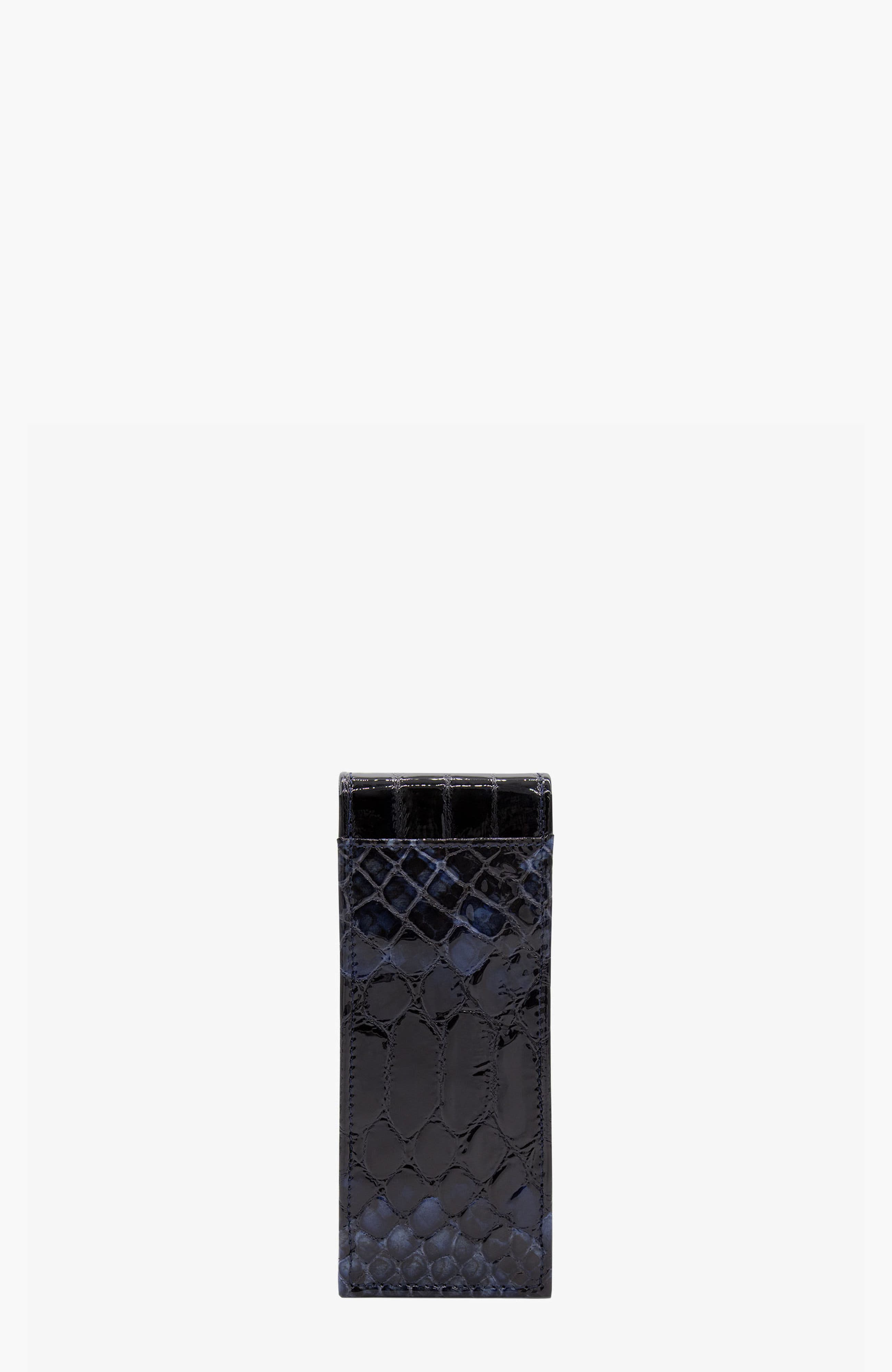 Gallop Patent Leather Cosmetic Pencil Holders 270, Alternate, color, Navy