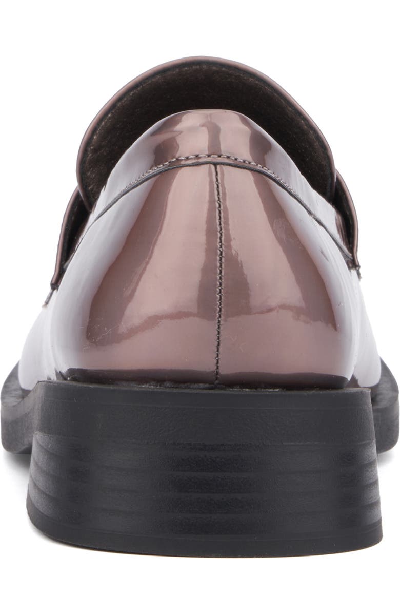 OLIVIA MILLER Luminaries Square Patent Loafer, Alternate, color, Gun Metal