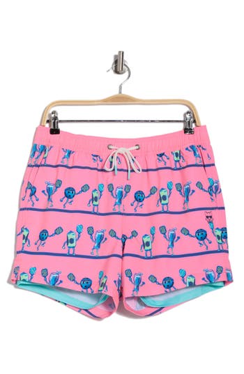 Party Pants Heavy Dinkers Swim Shorts In Pink