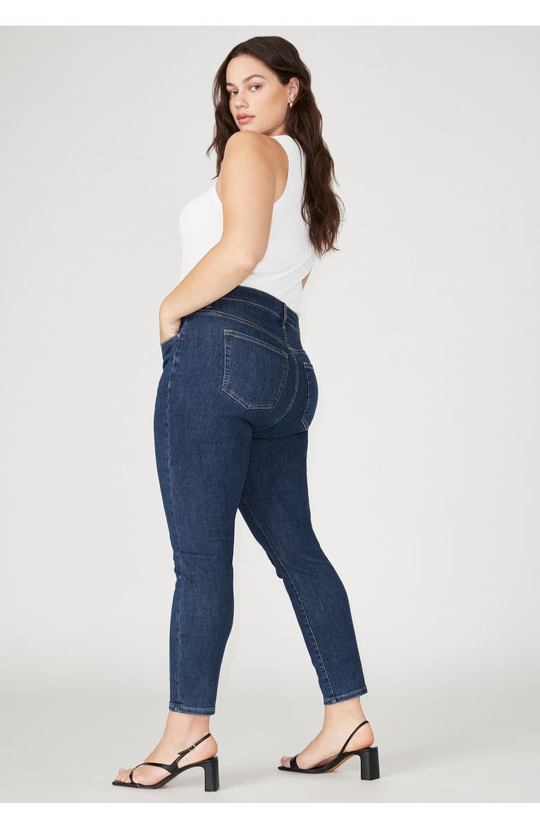 ELOQUII The Morgan Super Stretch Skinny Leg Jean, Alternate, color, Indigo Rinse