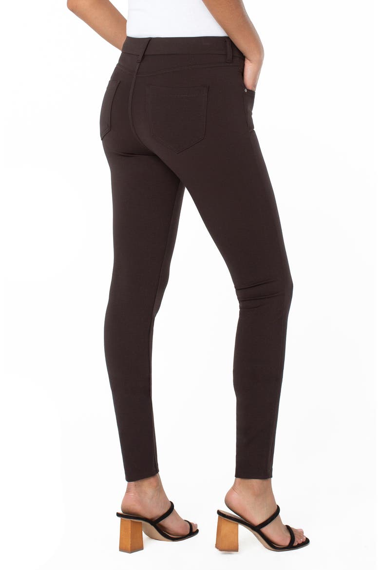 Gia Glider Knit Pull-On Pants, Alternate, color, JAVA