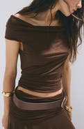 MANGO Off-the-Shoulder Top