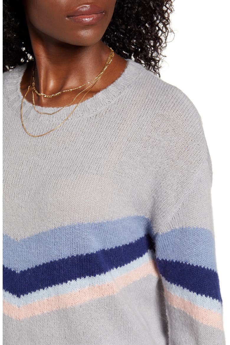 Perci Sweater, Alternate, color, LAKESIDE CHEVRON STRIPE