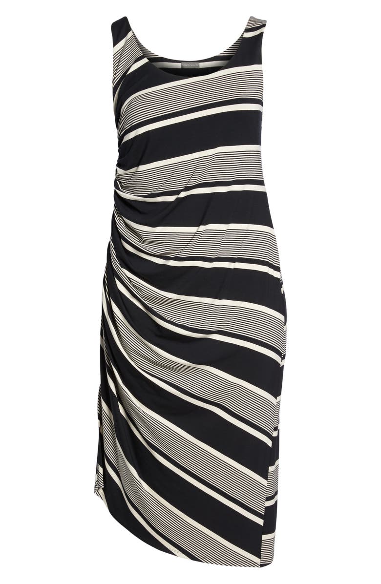 Vince Camuto Venue Block Stripe Ruched Body-Con Dress, Alternate, color,
