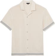 Reiss Aliso Open Knit Camp Shirt