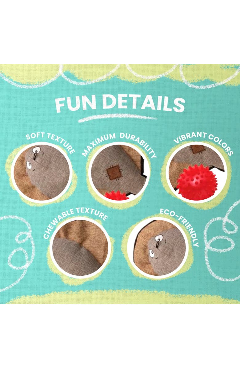 SnugArooz Plush Dog Toy, Alternate, color, Multicolored