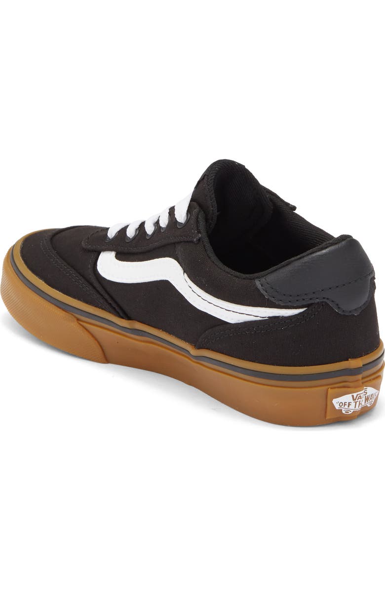 Vans Kids' Brooklyn Sneaker, Alternate, color, Black/Gum