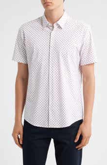 BOSS Roan Ken Floral Short Sleeve Button-Up Shirt