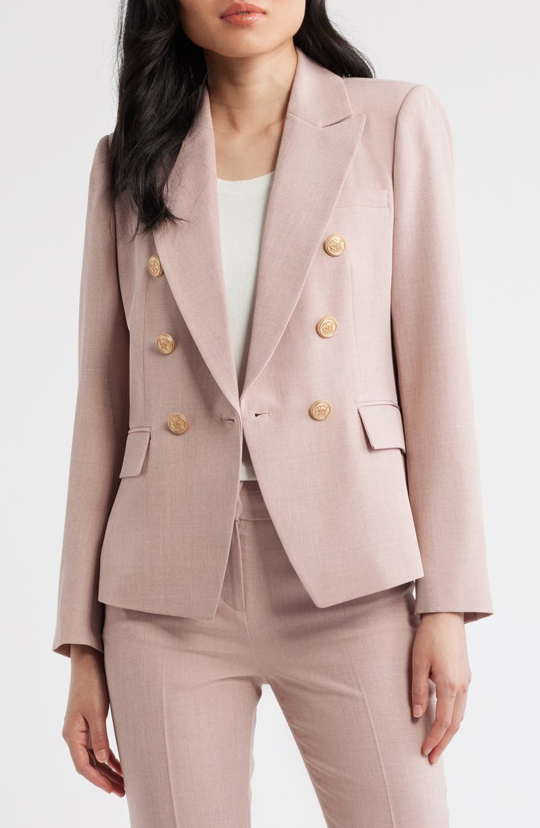 Tahari ASL Double Breasted Blazer, Alternate, color, Orchid