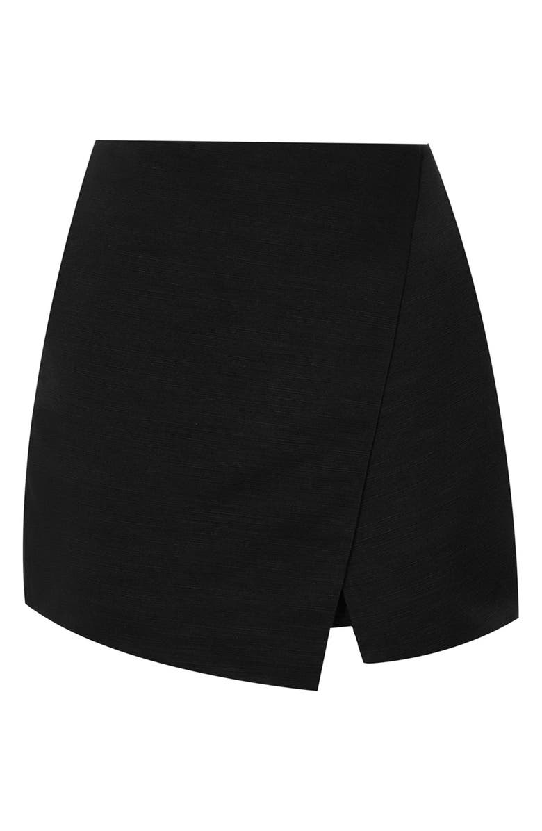 Topshop Woven Wrap Skort, Alternate, color,