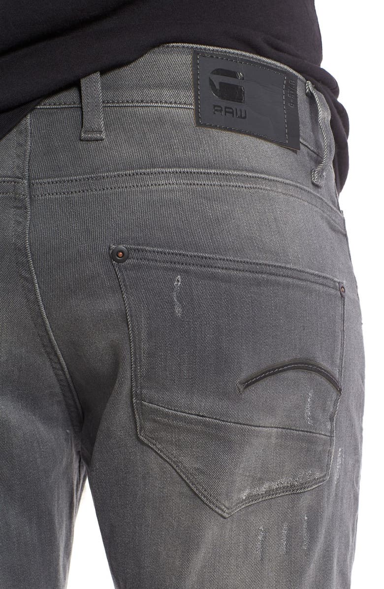 G-Star RAW 'Revend' Slim Fit Straight Leg Jeans, Alternate, color, Light Aged Destroy