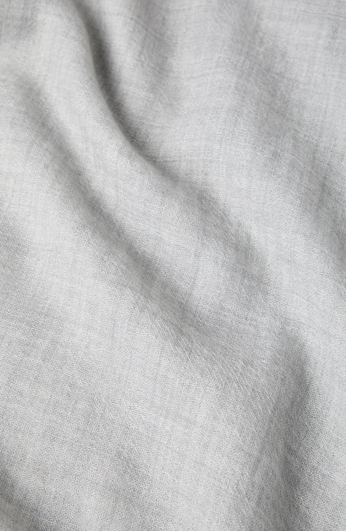 Brunello Cucinelli Cashmere And Silk Scarf In Light Grey