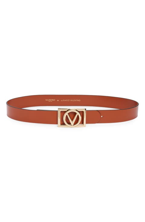 Dolly Logo Buckle Leather Belt