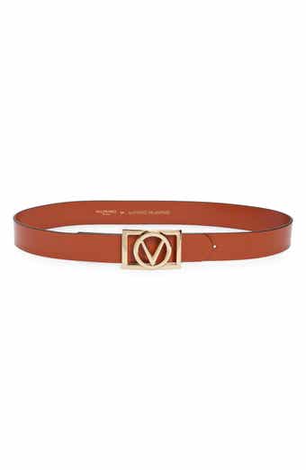 VALENTINO BY MARIO VALENTINO Dolly Logo Buckle Leather Belt
