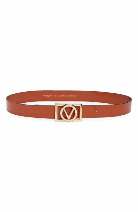 VALENTINO BY MARIO VALENTINO Dolly Logo Buckle Leather Belt