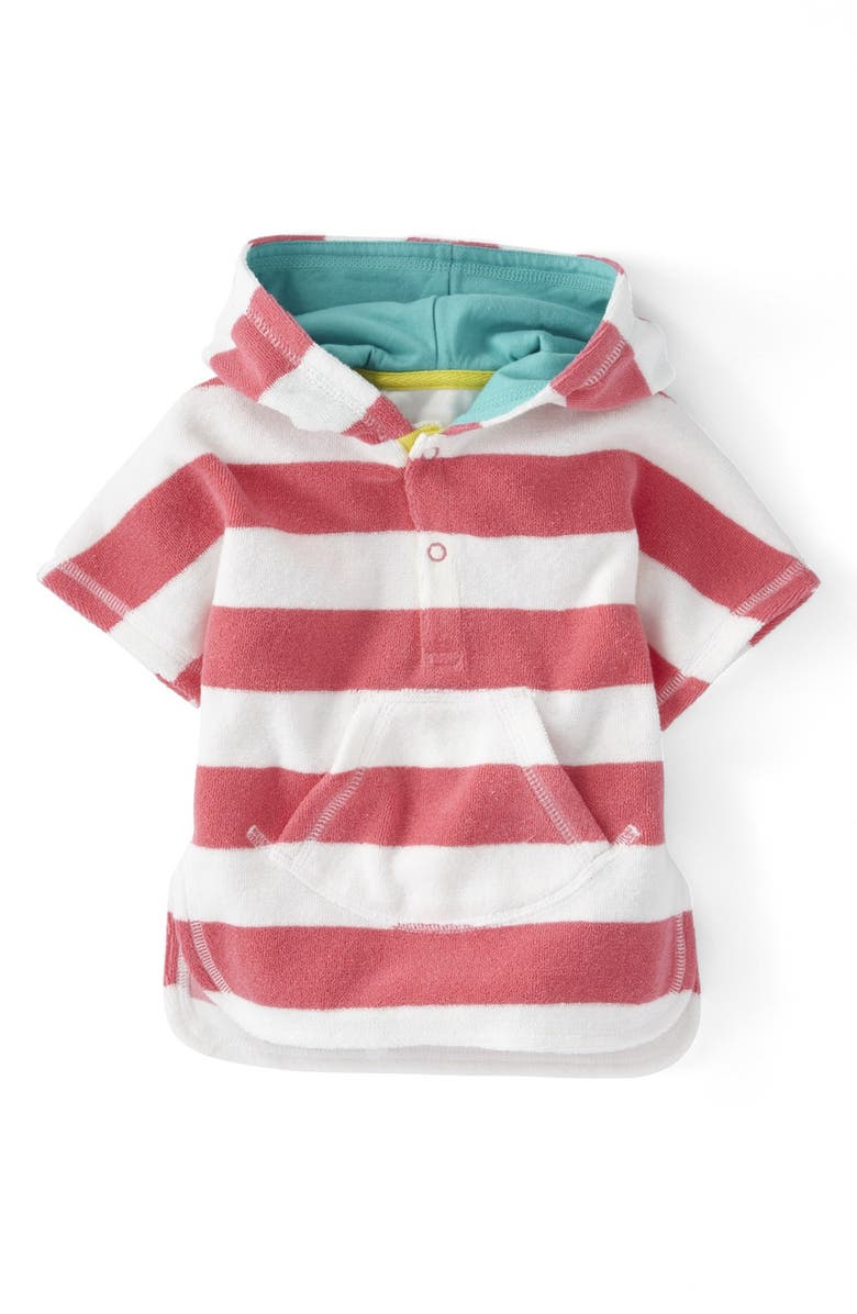 Mini Boden Toweling Poncho, Main, color, 