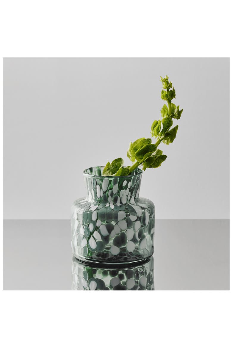 Meadow Summer Small Vase, Alternate, color, CLEAR/ GREEN