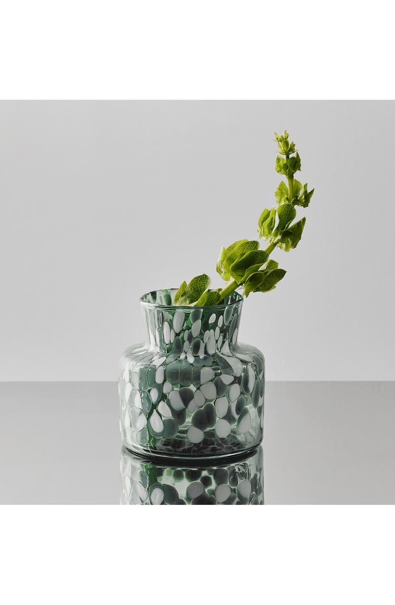 Kosta Boda Meadow Summer Small Vase, Alternate, color, Clear/ Green