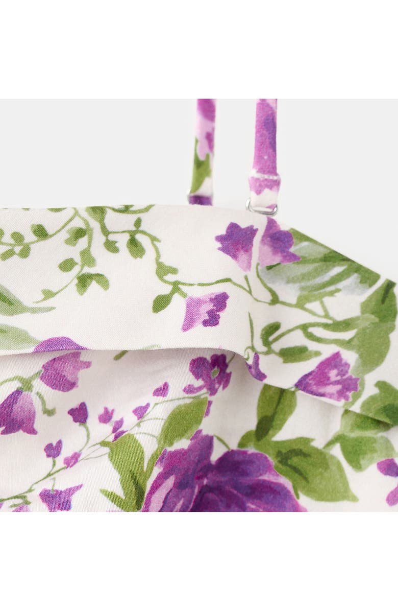 MANGO Starring Hailey Bieber Rufy Top, Alternate, color, Off White/Purple