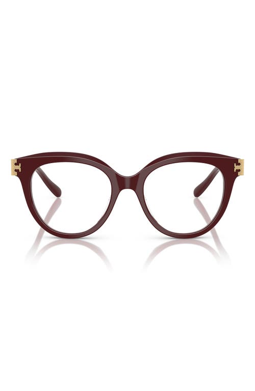Tory Burch 51mm Phantos Optical Glasses In Red
