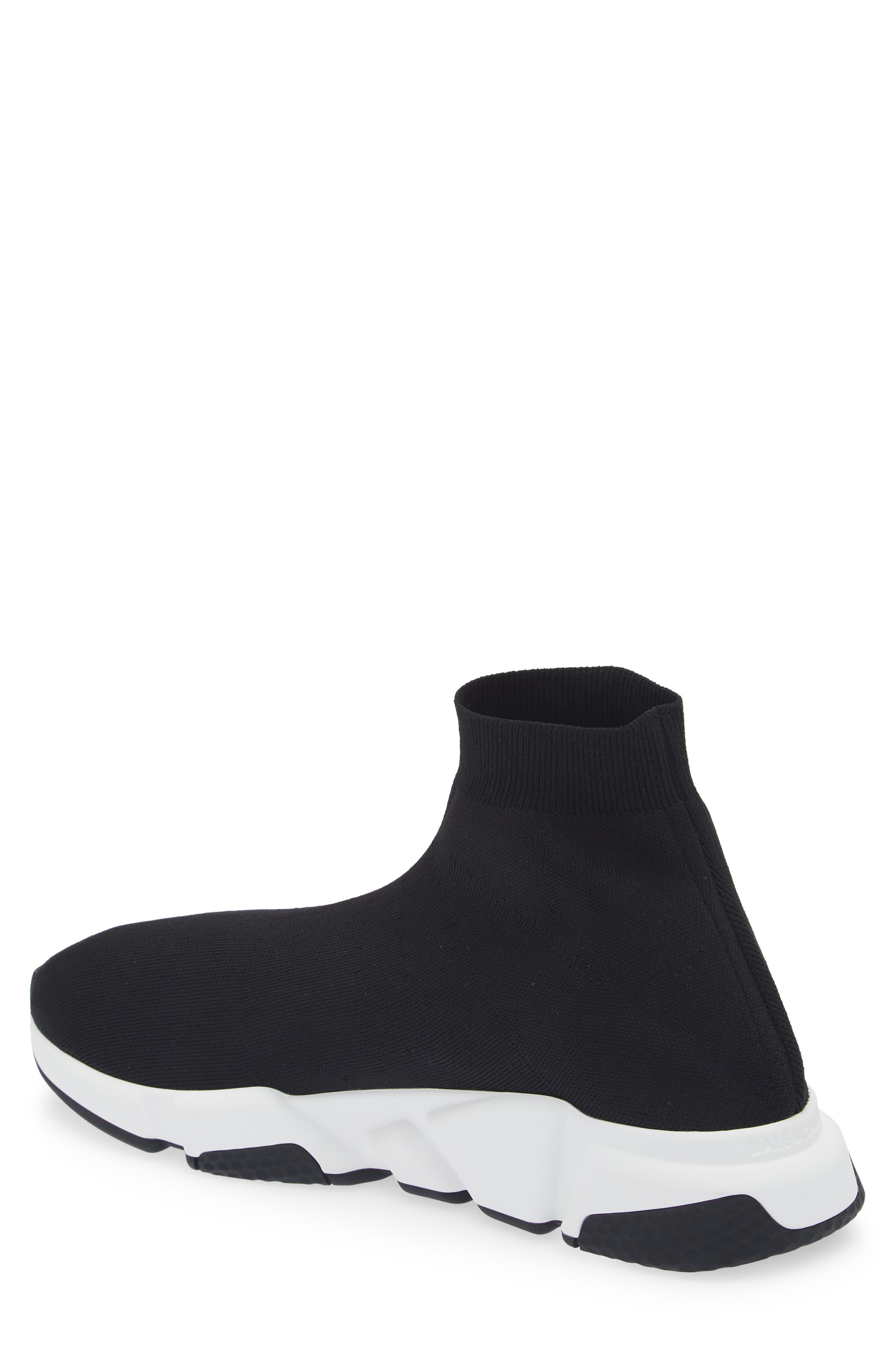 Balenciaga Speed LT Sock Sneaker, Alternate, color, Black/ White/ Black