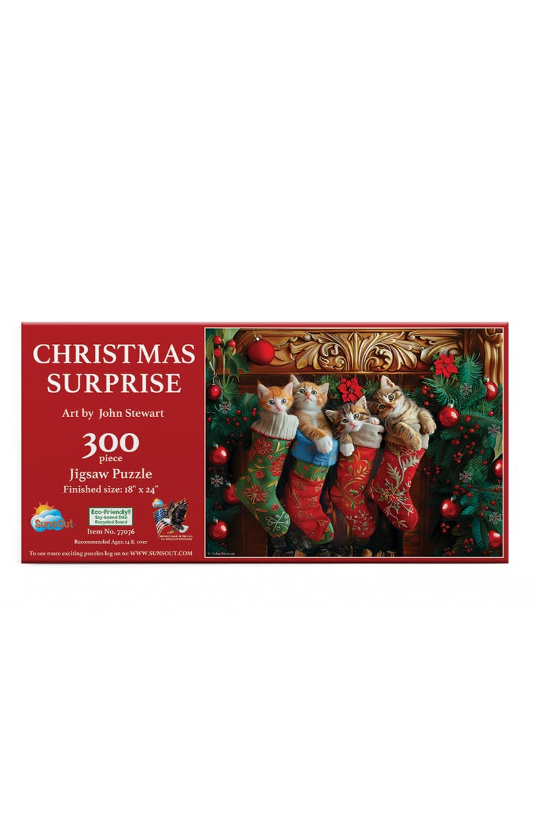 Sunsout Christmas Surprise 300 piece Jigsaw Puzzle for Adults, Alternate, color, 