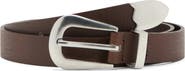 MANGO Leather Western Belt