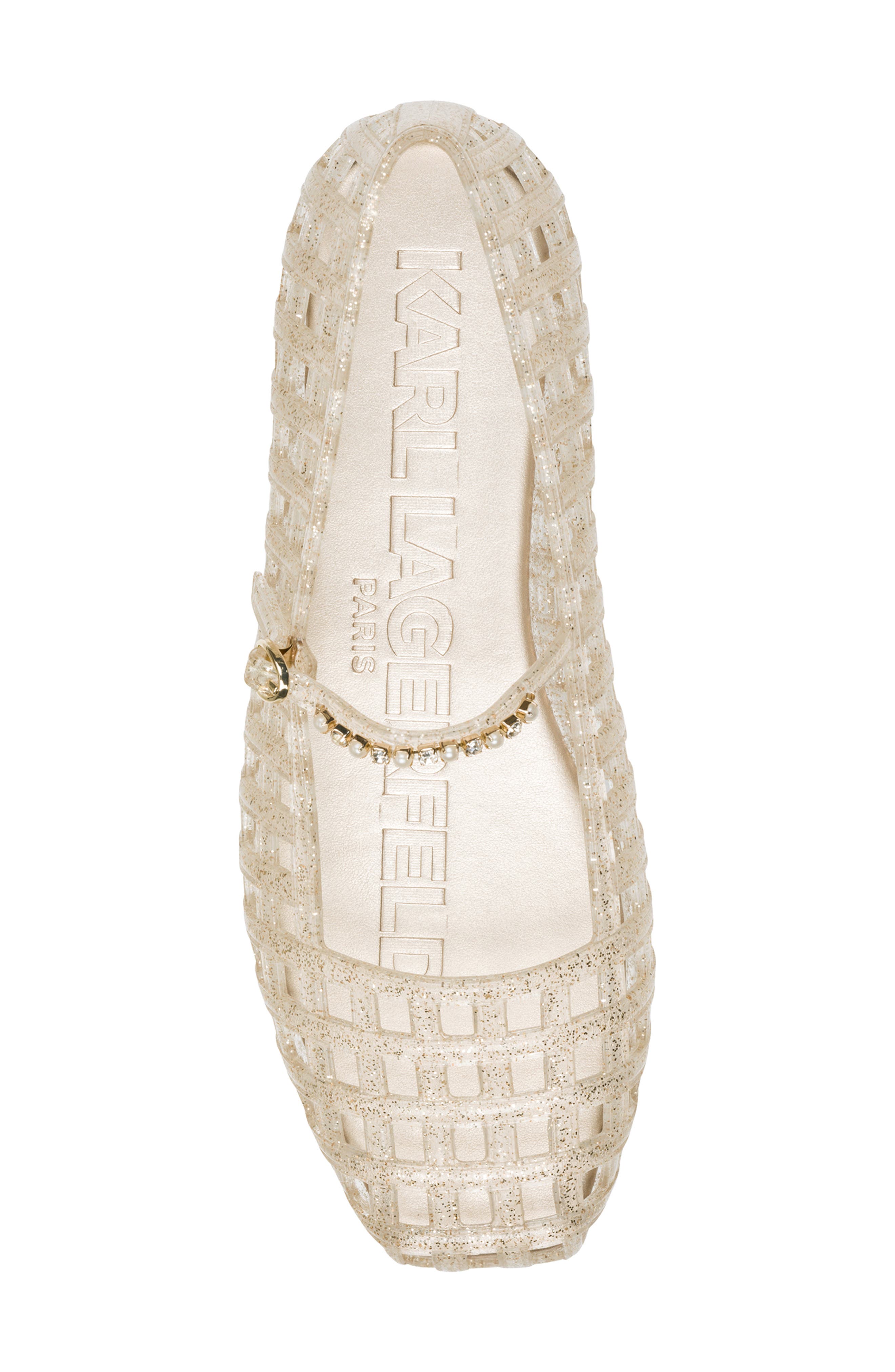 Juliska Mary Jane Flat, Alternate, color, WHITE GOLD