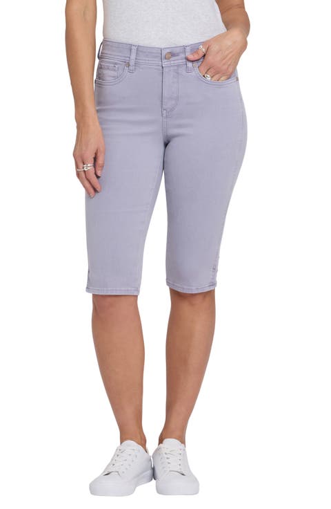 Sophie Side Slit Bike Capri Jeans