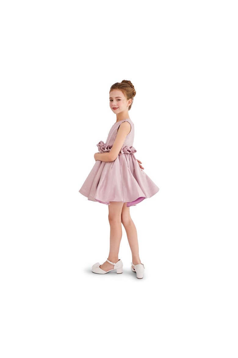 Harmony Ruffle Waist Formal Dress, Alternate, color, Purple