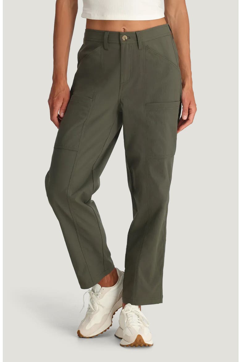 Topogrid Water Resistant Pants, Main, color, DARK FOREST